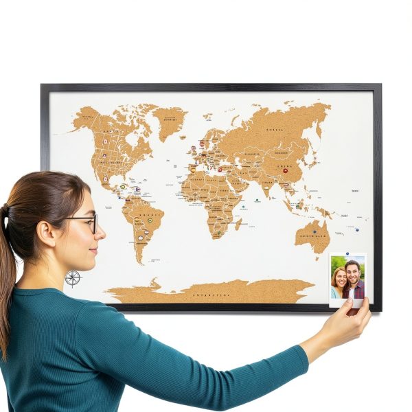 Large Push Pin Map by TWO DREAMERS Office Decor-2