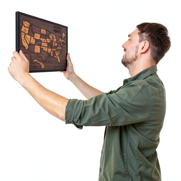 Wooden USA Landmarks Travel Map Puzzle Flinelife-Business-5